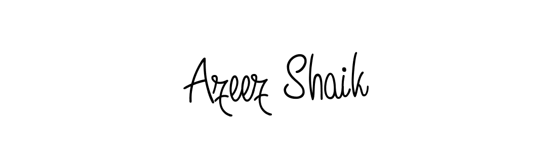 How to Draw Azeez Shaik signature style? Angelique-Rose-font-FFP is a latest design signature styles for name Azeez Shaik. Azeez Shaik signature style 5 images and pictures png
