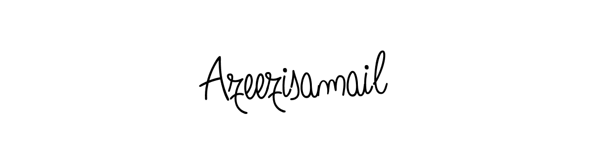 How to make Azeezisamail name signature. Use Angelique-Rose-font-FFP style for creating short signs online. This is the latest handwritten sign. Azeezisamail signature style 5 images and pictures png