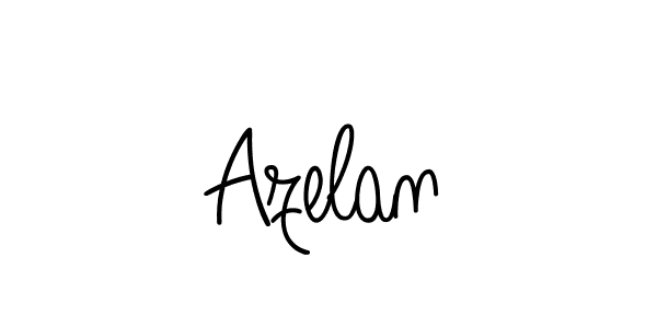 Azelan stylish signature style. Best Handwritten Sign (Angelique-Rose-font-FFP) for my name. Handwritten Signature Collection Ideas for my name Azelan. Azelan signature style 5 images and pictures png