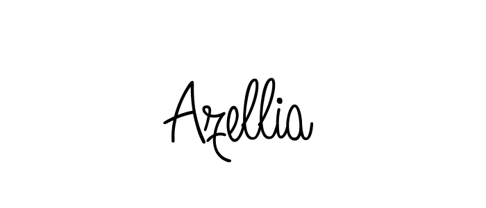 How to make Azellia name signature. Use Angelique-Rose-font-FFP style for creating short signs online. This is the latest handwritten sign. Azellia signature style 5 images and pictures png