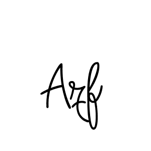 Use a signature maker to create a handwritten signature online. With this signature software, you can design (Angelique-Rose-font-FFP) your own signature for name Azf. Azf signature style 5 images and pictures png