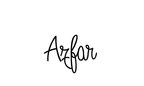 Make a beautiful signature design for name Azfar. With this signature (Angelique-Rose-font-FFP) style, you can create a handwritten signature for free. Azfar signature style 5 images and pictures png