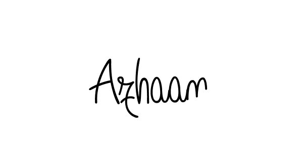 You should practise on your own different ways (Angelique-Rose-font-FFP) to write your name (Azhaan) in signature. don't let someone else do it for you. Azhaan signature style 5 images and pictures png