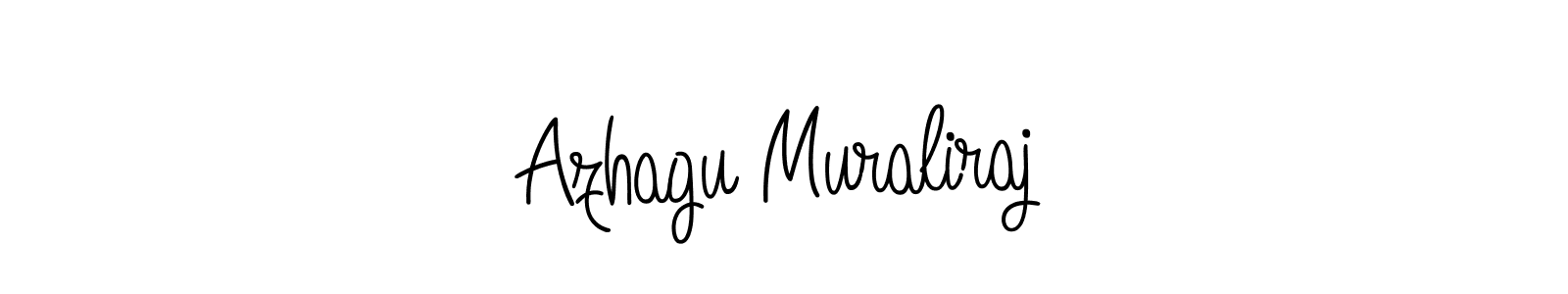 if you are searching for the best signature style for your name Azhagu Muraliraj. so please give up your signature search. here we have designed multiple signature styles  using Angelique-Rose-font-FFP. Azhagu Muraliraj signature style 5 images and pictures png