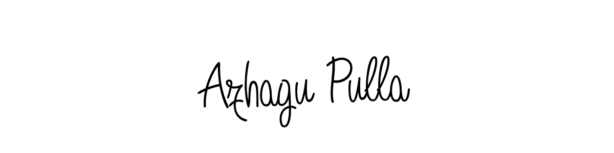 How to Draw Azhagu Pulla signature style? Angelique-Rose-font-FFP is a latest design signature styles for name Azhagu Pulla. Azhagu Pulla signature style 5 images and pictures png