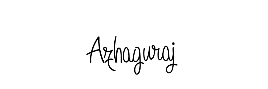 Use a signature maker to create a handwritten signature online. With this signature software, you can design (Angelique-Rose-font-FFP) your own signature for name Azhaguraj. Azhaguraj signature style 5 images and pictures png