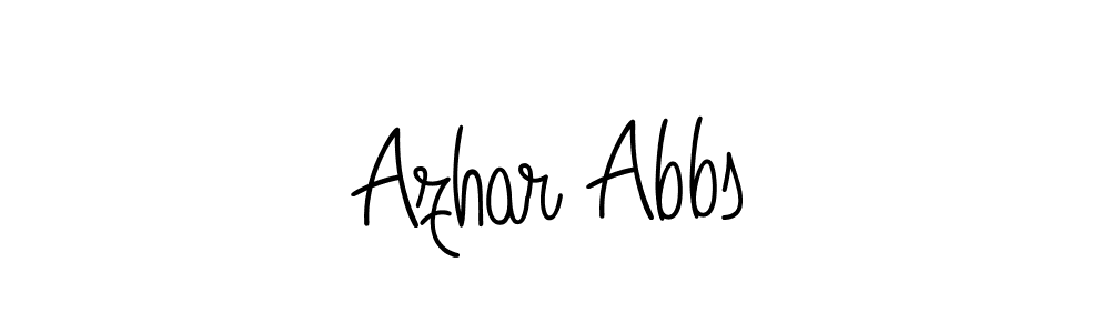 You can use this online signature creator to create a handwritten signature for the name Azhar Abbs. This is the best online autograph maker. Azhar Abbs signature style 5 images and pictures png