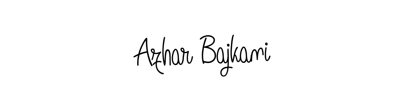 Make a short Azhar Bajkani signature style. Manage your documents anywhere anytime using Angelique-Rose-font-FFP. Create and add eSignatures, submit forms, share and send files easily. Azhar Bajkani signature style 5 images and pictures png