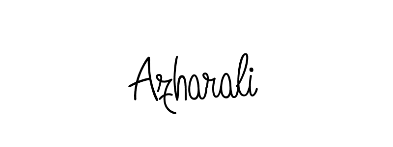 Make a beautiful signature design for name Azharali. With this signature (Angelique-Rose-font-FFP) style, you can create a handwritten signature for free. Azharali signature style 5 images and pictures png