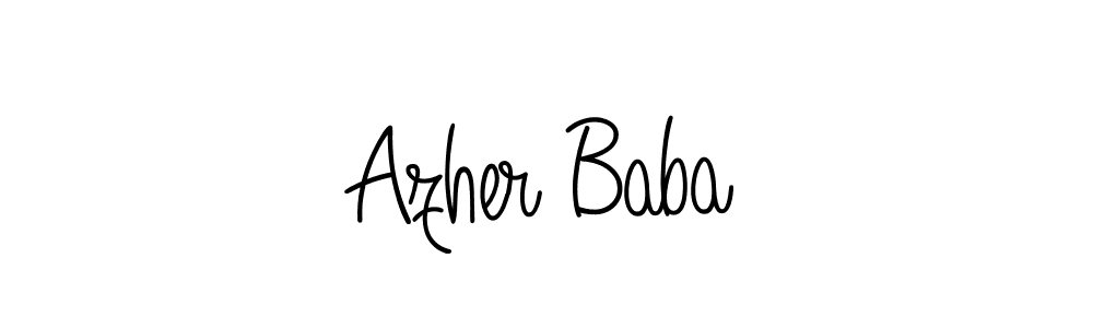 Make a beautiful signature design for name Azher Baba. Use this online signature maker to create a handwritten signature for free. Azher Baba signature style 5 images and pictures png