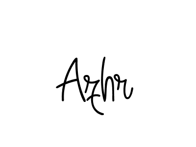 Azhr stylish signature style. Best Handwritten Sign (Angelique-Rose-font-FFP) for my name. Handwritten Signature Collection Ideas for my name Azhr. Azhr signature style 5 images and pictures png