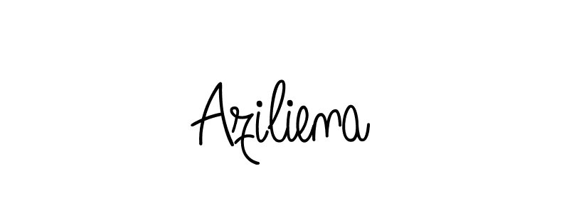 Make a beautiful signature design for name Aziliena. Use this online signature maker to create a handwritten signature for free. Aziliena signature style 5 images and pictures png