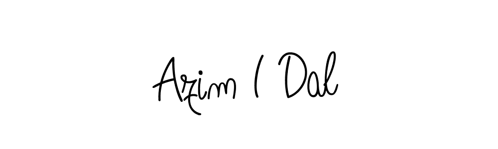 if you are searching for the best signature style for your name Azim I Dal. so please give up your signature search. here we have designed multiple signature styles  using Angelique-Rose-font-FFP. Azim I Dal signature style 5 images and pictures png