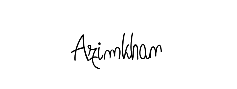 How to make Azimkhan signature? Angelique-Rose-font-FFP is a professional autograph style. Create handwritten signature for Azimkhan name. Azimkhan signature style 5 images and pictures png