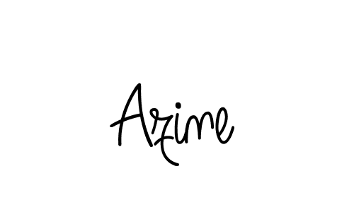 Make a beautiful signature design for name Azine. With this signature (Angelique-Rose-font-FFP) style, you can create a handwritten signature for free. Azine signature style 5 images and pictures png