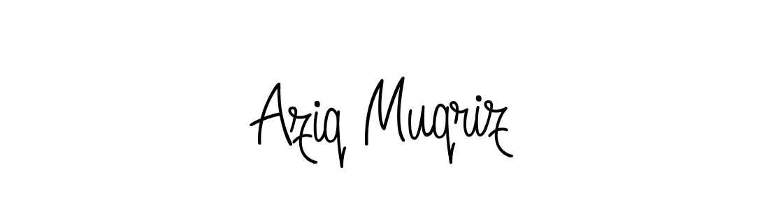 Once you've used our free online signature maker to create your best signature Angelique-Rose-font-FFP style, it's time to enjoy all of the benefits that Aziq Muqriz name signing documents. Aziq Muqriz signature style 5 images and pictures png