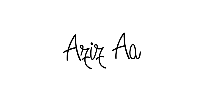 Best and Professional Signature Style for Aziz Aa. Angelique-Rose-font-FFP Best Signature Style Collection. Aziz Aa signature style 5 images and pictures png