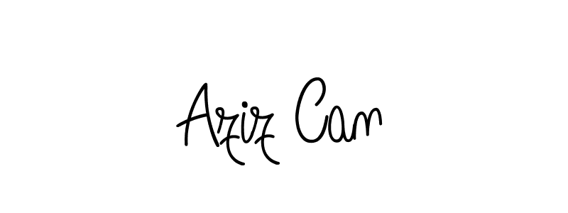 The best way (Angelique-Rose-font-FFP) to make a short signature is to pick only two or three words in your name. The name Aziz Can include a total of six letters. For converting this name. Aziz Can signature style 5 images and pictures png