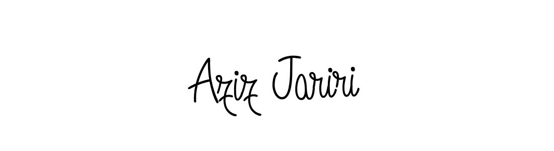 if you are searching for the best signature style for your name Aziz Jariri. so please give up your signature search. here we have designed multiple signature styles  using Angelique-Rose-font-FFP. Aziz Jariri signature style 5 images and pictures png