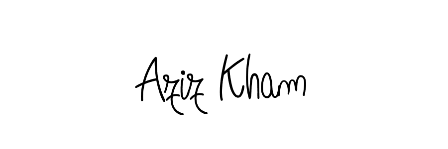 You can use this online signature creator to create a handwritten signature for the name Aziz Kham. This is the best online autograph maker. Aziz Kham signature style 5 images and pictures png