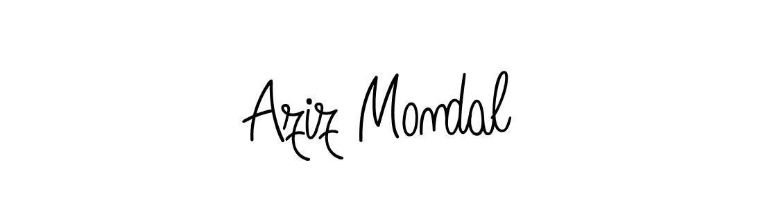 How to make Aziz Mondal signature? Angelique-Rose-font-FFP is a professional autograph style. Create handwritten signature for Aziz Mondal name. Aziz Mondal signature style 5 images and pictures png