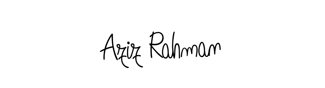 How to make Aziz Rahman signature? Angelique-Rose-font-FFP is a professional autograph style. Create handwritten signature for Aziz Rahman name. Aziz Rahman signature style 5 images and pictures png