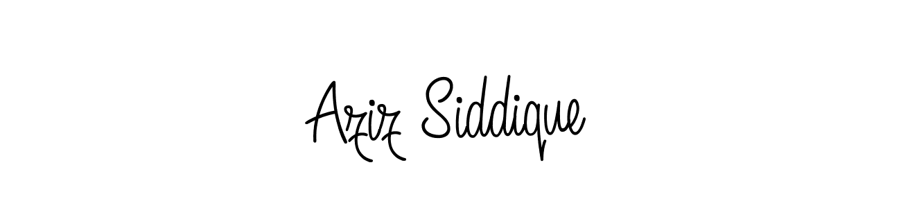 Aziz Siddique stylish signature style. Best Handwritten Sign (Angelique-Rose-font-FFP) for my name. Handwritten Signature Collection Ideas for my name Aziz Siddique. Aziz Siddique signature style 5 images and pictures png