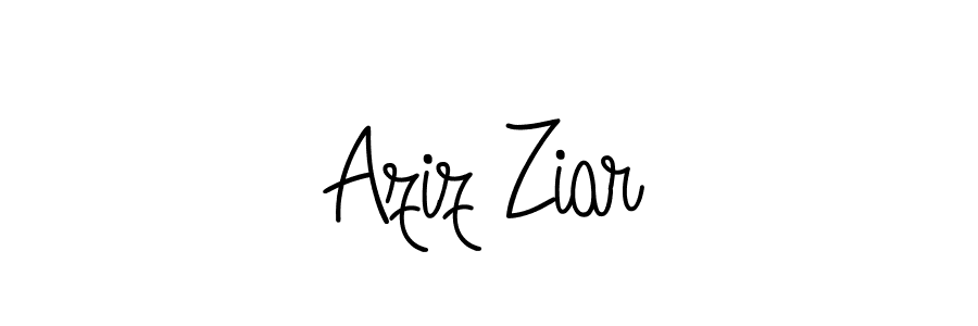 You should practise on your own different ways (Angelique-Rose-font-FFP) to write your name (Aziz Ziar) in signature. don't let someone else do it for you. Aziz Ziar signature style 5 images and pictures png