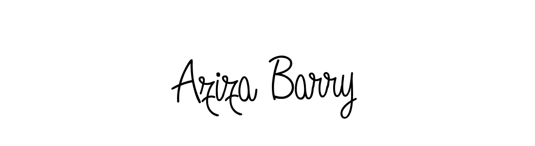 How to make Aziza Barry signature? Angelique-Rose-font-FFP is a professional autograph style. Create handwritten signature for Aziza Barry name. Aziza Barry signature style 5 images and pictures png