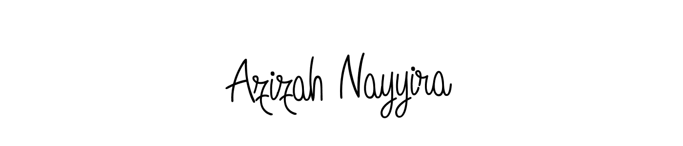 Make a beautiful signature design for name Azizah Nayyira. Use this online signature maker to create a handwritten signature for free. Azizah Nayyira signature style 5 images and pictures png