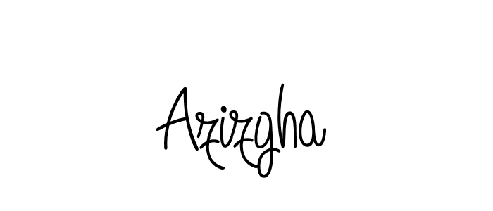 Use a signature maker to create a handwritten signature online. With this signature software, you can design (Angelique-Rose-font-FFP) your own signature for name Azizgha. Azizgha signature style 5 images and pictures png