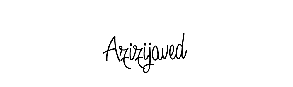 Design your own signature with our free online signature maker. With this signature software, you can create a handwritten (Angelique-Rose-font-FFP) signature for name Azizijaved. Azizijaved signature style 5 images and pictures png