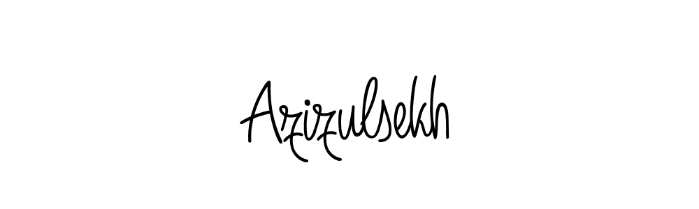 Design your own signature with our free online signature maker. With this signature software, you can create a handwritten (Angelique-Rose-font-FFP) signature for name Azizulsekh. Azizulsekh signature style 5 images and pictures png