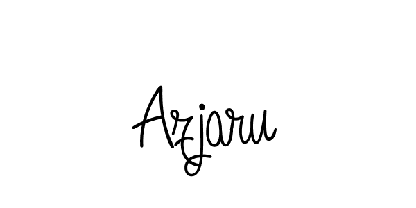 Use a signature maker to create a handwritten signature online. With this signature software, you can design (Angelique-Rose-font-FFP) your own signature for name Azjaru. Azjaru signature style 5 images and pictures png