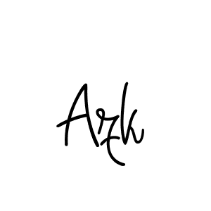 Also we have Azk name is the best signature style. Create professional handwritten signature collection using Angelique-Rose-font-FFP autograph style. Azk signature style 5 images and pictures png