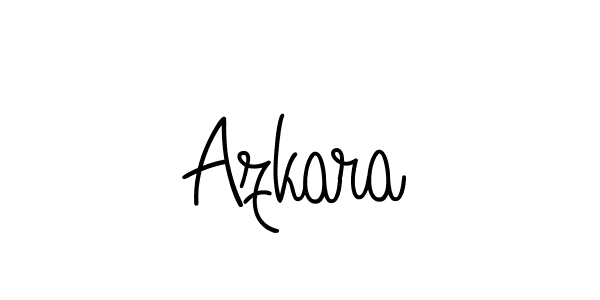 The best way (Angelique-Rose-font-FFP) to make a short signature is to pick only two or three words in your name. The name Azkara include a total of six letters. For converting this name. Azkara signature style 5 images and pictures png