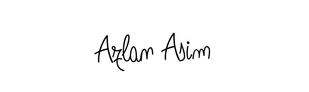 Make a beautiful signature design for name Azlan Asim. With this signature (Angelique-Rose-font-FFP) style, you can create a handwritten signature for free. Azlan Asim signature style 5 images and pictures png