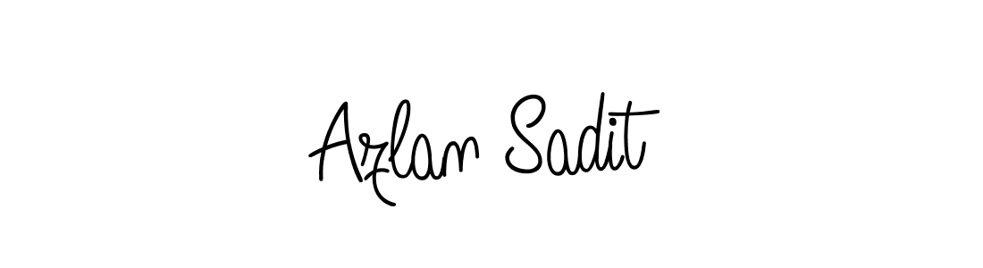 Make a beautiful signature design for name Azlan Sadit. Use this online signature maker to create a handwritten signature for free. Azlan Sadit signature style 5 images and pictures png