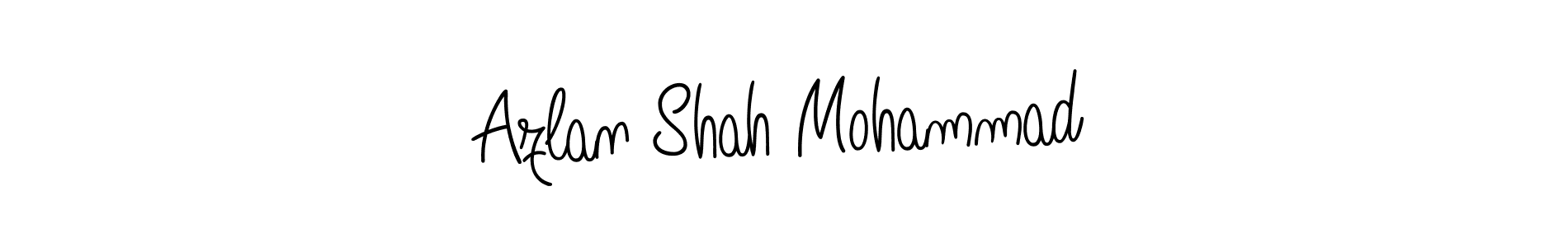 Design your own signature with our free online signature maker. With this signature software, you can create a handwritten (Angelique-Rose-font-FFP) signature for name Azlan Shah Mohammad. Azlan Shah Mohammad signature style 5 images and pictures png