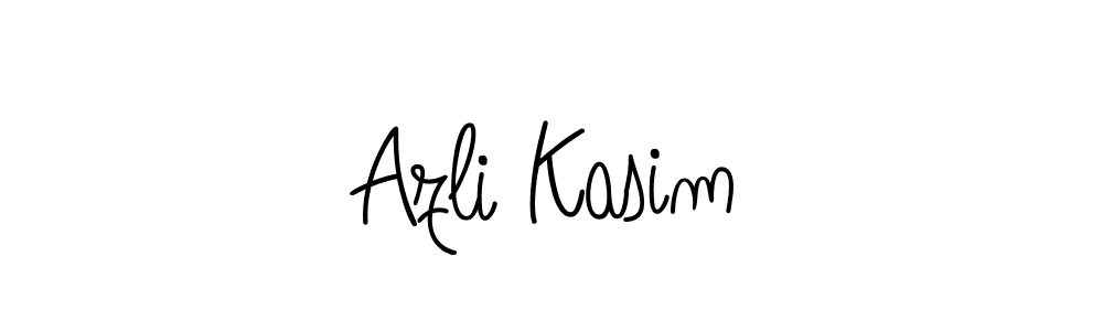 Create a beautiful signature design for name Azli Kasim. With this signature (Angelique-Rose-font-FFP) fonts, you can make a handwritten signature for free. Azli Kasim signature style 5 images and pictures png