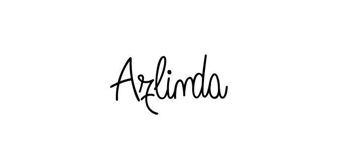 Design your own signature with our free online signature maker. With this signature software, you can create a handwritten (Angelique-Rose-font-FFP) signature for name Azlinda. Azlinda signature style 5 images and pictures png