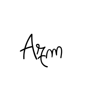 Create a beautiful signature design for name Azm. With this signature (Angelique-Rose-font-FFP) fonts, you can make a handwritten signature for free. Azm signature style 5 images and pictures png