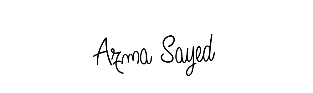 Azma Sayed stylish signature style. Best Handwritten Sign (Angelique-Rose-font-FFP) for my name. Handwritten Signature Collection Ideas for my name Azma Sayed. Azma Sayed signature style 5 images and pictures png