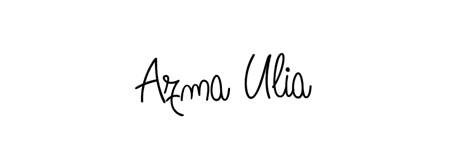 How to make Azma Ulia signature? Angelique-Rose-font-FFP is a professional autograph style. Create handwritten signature for Azma Ulia name. Azma Ulia signature style 5 images and pictures png