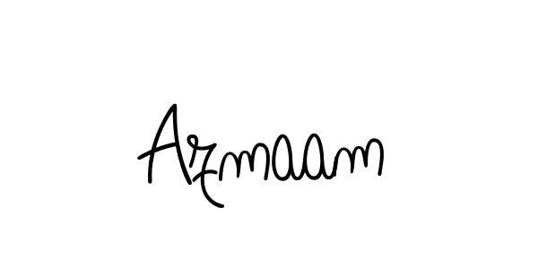 Azmaam stylish signature style. Best Handwritten Sign (Angelique-Rose-font-FFP) for my name. Handwritten Signature Collection Ideas for my name Azmaam. Azmaam signature style 5 images and pictures png