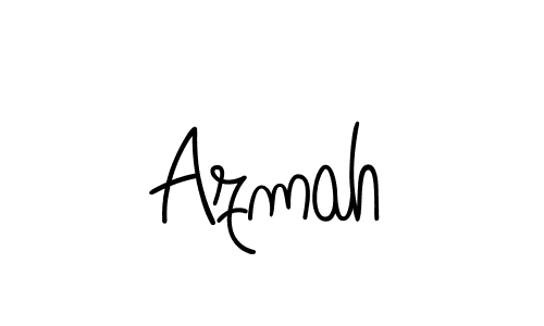 Use a signature maker to create a handwritten signature online. With this signature software, you can design (Angelique-Rose-font-FFP) your own signature for name Azmah. Azmah signature style 5 images and pictures png