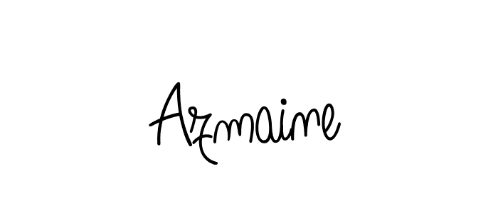 How to Draw Azmaine signature style? Angelique-Rose-font-FFP is a latest design signature styles for name Azmaine. Azmaine signature style 5 images and pictures png