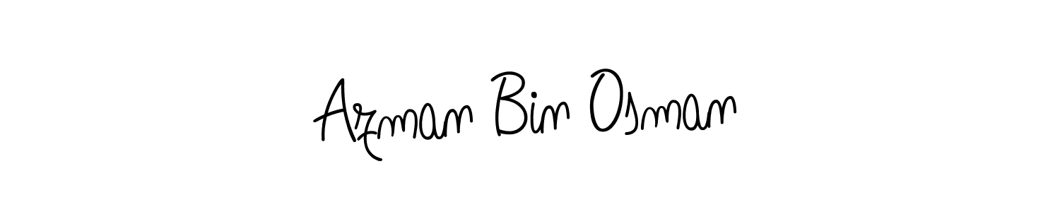 This is the best signature style for the Azman Bin Osman name. Also you like these signature font (Angelique-Rose-font-FFP). Mix name signature. Azman Bin Osman signature style 5 images and pictures png