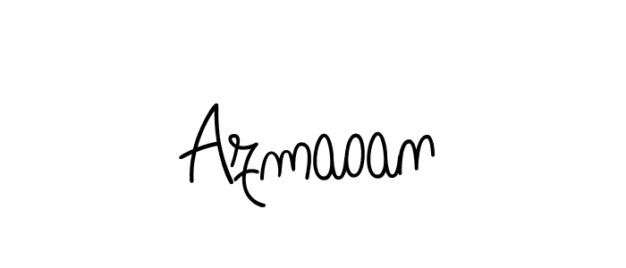 Use a signature maker to create a handwritten signature online. With this signature software, you can design (Angelique-Rose-font-FFP) your own signature for name Azmaoan. Azmaoan signature style 5 images and pictures png