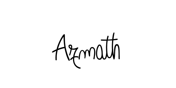 The best way (Angelique-Rose-font-FFP) to make a short signature is to pick only two or three words in your name. The name Azmath include a total of six letters. For converting this name. Azmath signature style 5 images and pictures png